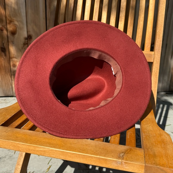 Oxblood Felt Boho Hat - Picture 2 of 4